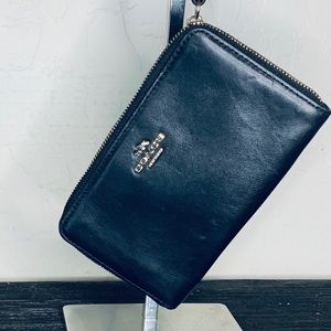 Coach Leather Wristlet Wallet